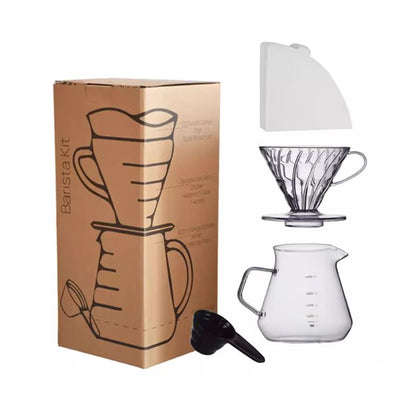 Pour Over Coffee Dripper Set with 600ml Serving Pot